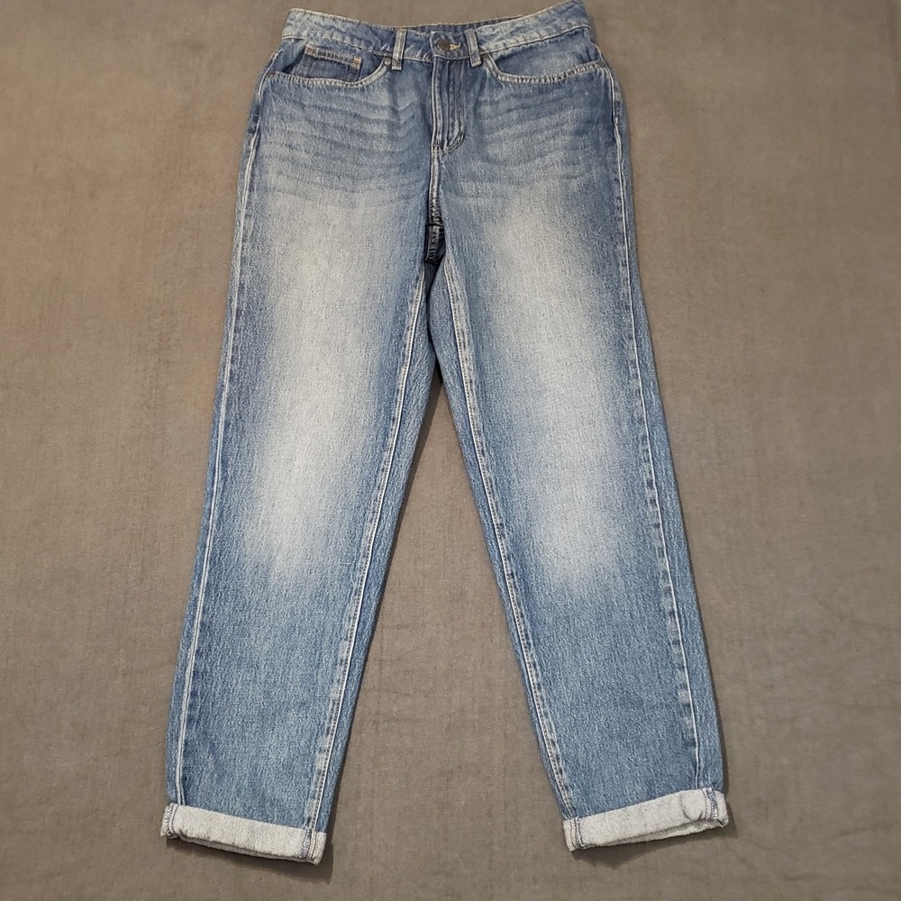 Venus Jeans Womens Size 8 High Rise Straight Rolled‎ Hem